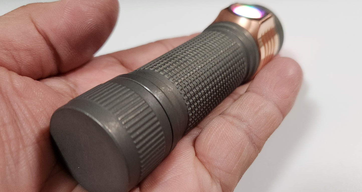 Emisar D4K Titanium 21700 High Power LED Flashlight "CUSTOM BUILT-TO-ORDER"