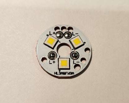 Lumintop FW1A FW3A LM10 Copper MCPCB 20 X 1.5MM TRIPLE WITH CREE XPL-HI NW EMITTERS