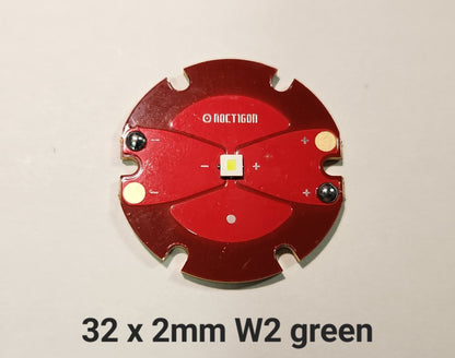 Noctigon Single LED + MCPCB 32MM OSRAM W2 GREEN