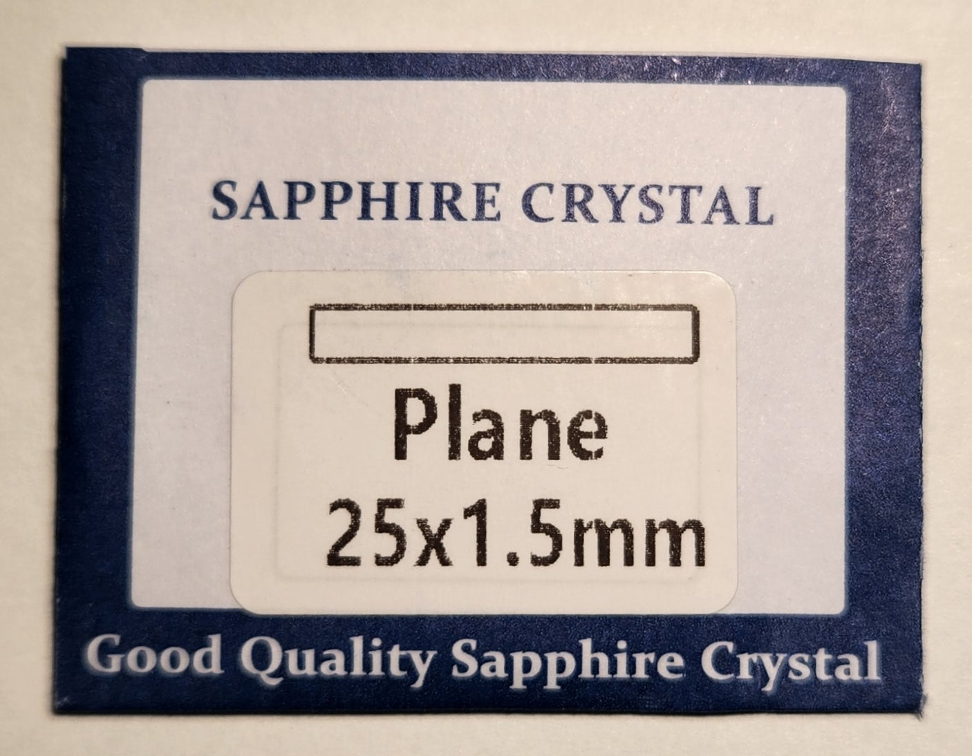 Sapphire Crystal Lens For Lumintop Emisar or Noctigon LED Flashlight 25 X 1.5MM FOR EMISAR D4V2/D4K/DW4/KR4