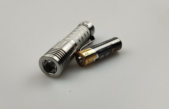 Fireflies Stainless Steel AA/14500 LED Flashlight