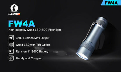 Lumintop FW4A 3600 Lumens Outdoor EDC Flashlight