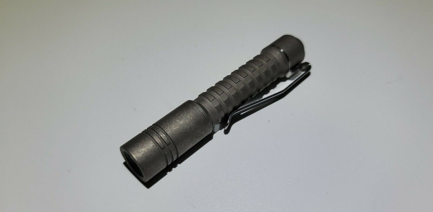 ReyLight Pineapple Mini Titanium Nichia AAA/10440 LED Flashlight *** FREE 10440 BATTERY BUT HAS TO SHIP FEDEX ***