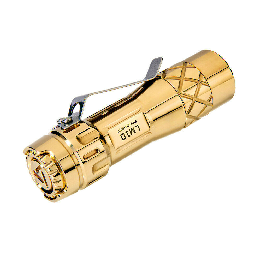 Lumintop LM10 Brass 10 Years Anniversary LED Flashlight