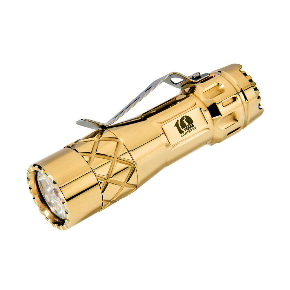 Lumintop LM10 Brass 10 Years Anniversary LED Flashlight