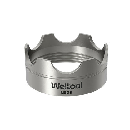 Weltool LB03 304# Stainless Steel Strike Bezel Kit For Maglite C or D cell LED Flashlight