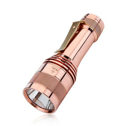 Lumintop FW21 X9L Copper Brass 6500 Lumens 810 Meters SBT-90 LED Flashlight COPPER