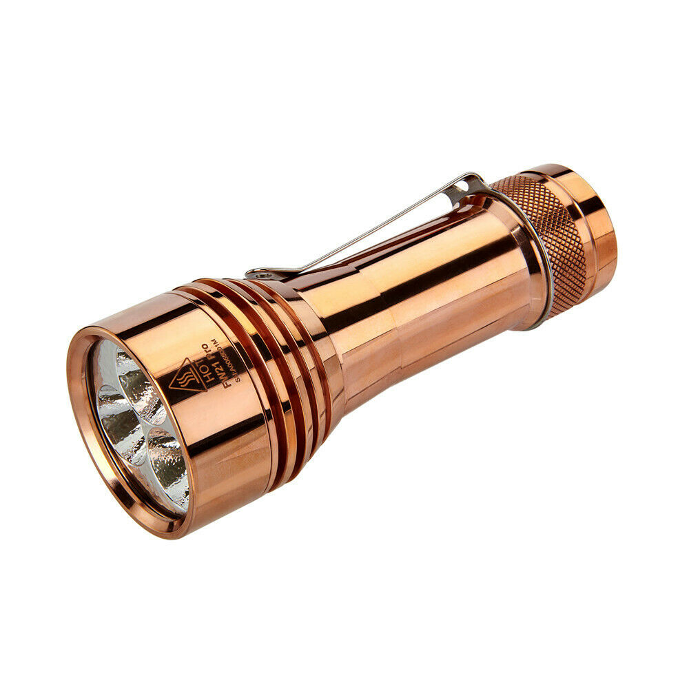 Lumintop FW21 Pro Copper Tri Cree XHP50.2 LEDs 10000 Lumens LED Flashlight