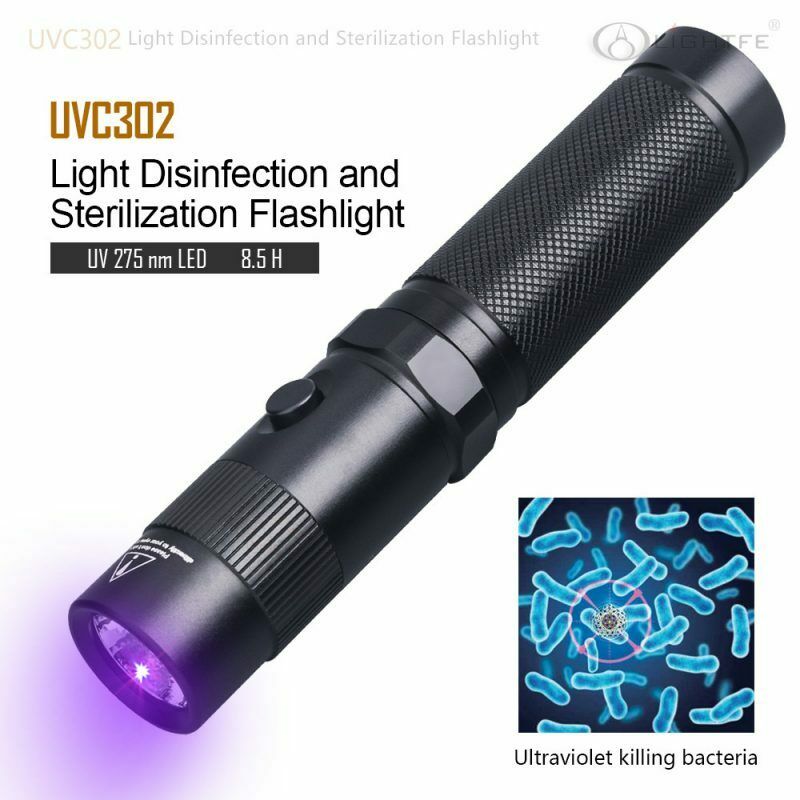 UVC302 UV-C 275NM Light Disinfection Sterilization UV LED Flashlight