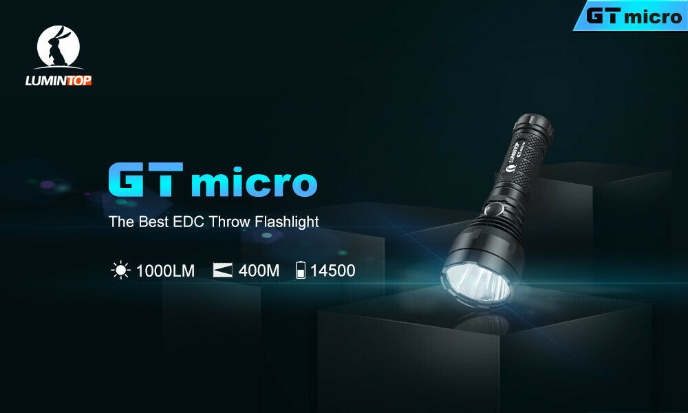 Lumintop GT micro 1000 LM Cree XP-L Hi 400M throw