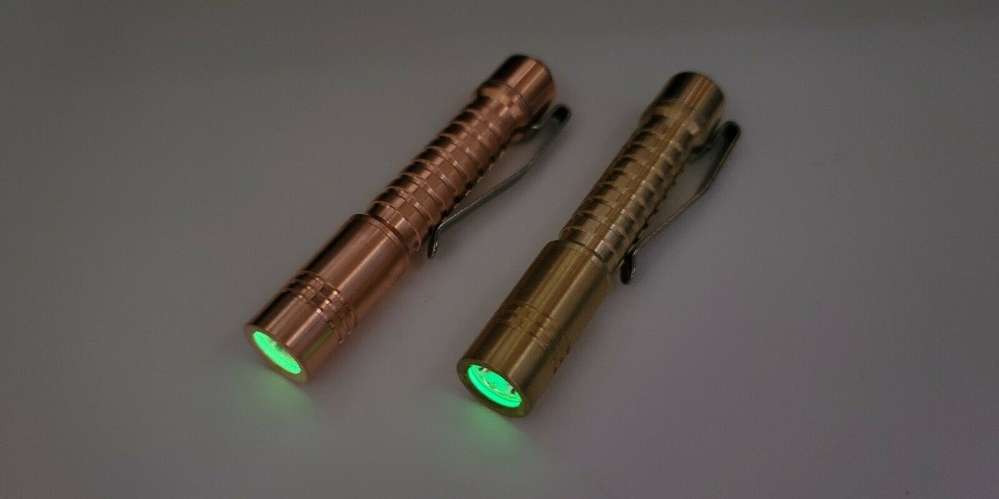 ReyLight Pineapple Mini Nichia 519a 4000k Copper or Brass LED Flashlight