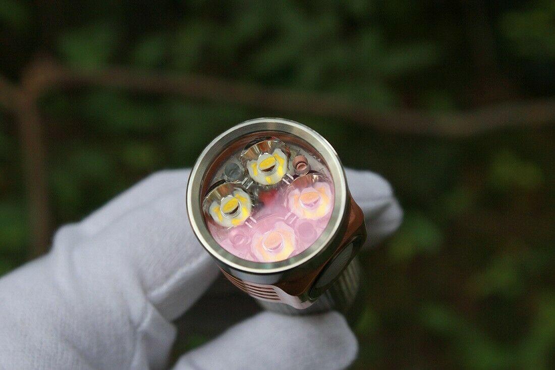 Emisar D4v2 Titanium + Copper SST-20 SST20 4000K 95 CRI High Power LED Flashlight
