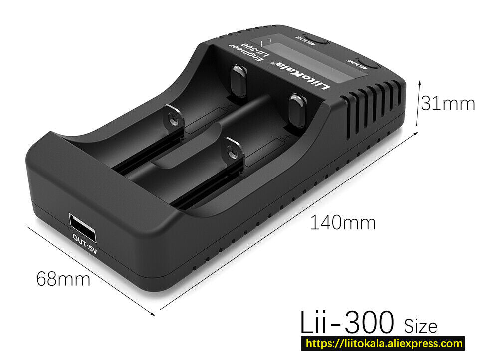 Liitokala Lii-300 2-Bay Smart Charger USA DIRECT!