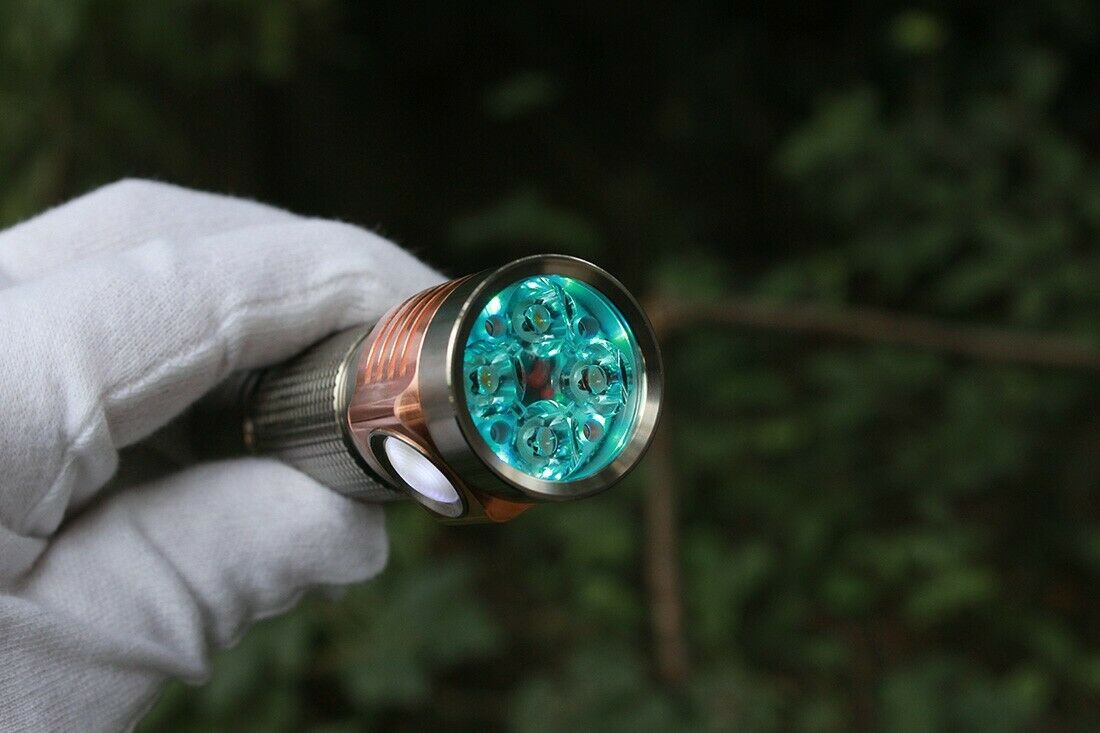 Emisar D4v2 Titanium + Copper SST-20 SST20 4000K 95 CRI High Power LED Flashlight