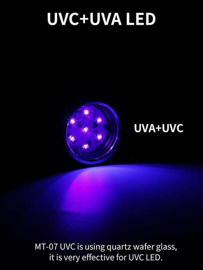 MATEMINCO MT07 UVC + UVA Powerful UV Light Disinfection + Sterilization Flashlight UV LED Flashlight