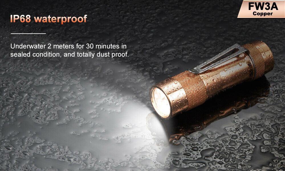 Lumintop FW3A FW3C 519A Copper LED Flashlight