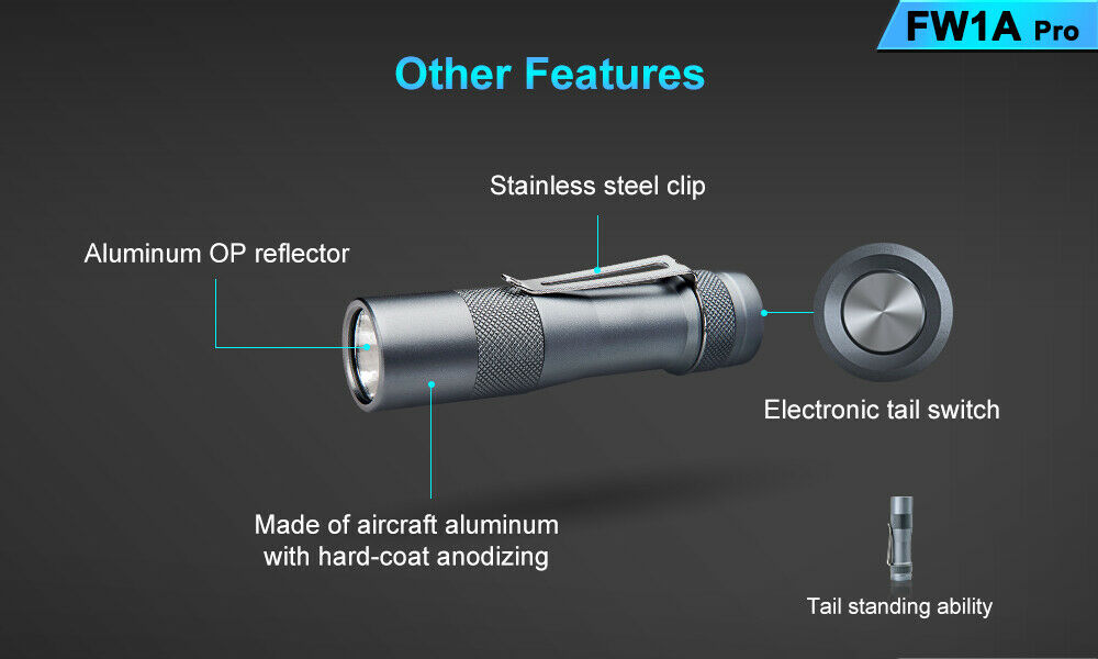 Lumintop FW1A Pro Cree XHP-50.2 3500 Lumens High Power Compact LED Flashlight