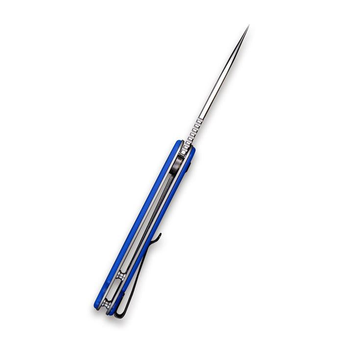 Civivi Elementum Flipper Knife - Blue G10 Handle (2.96'' Satin D2) C 907F