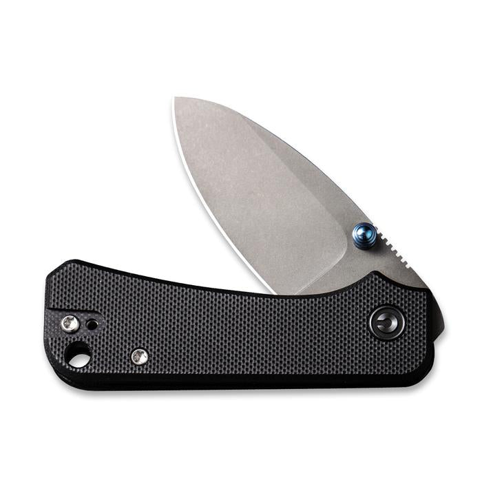 Civivi Baby Banter Thumb Stud Knife - Black G10 Handle (2.34" Gray Stonewashed Nitro-V) C 19068S-1