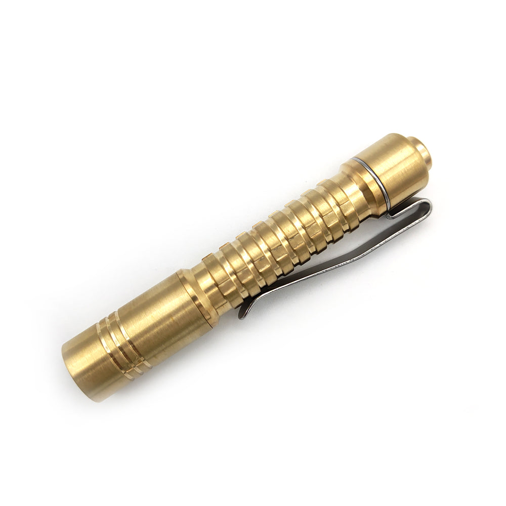 ReyLight Pineapple Mini Nichia 519a 4000k Copper or Brass LED Flashlight