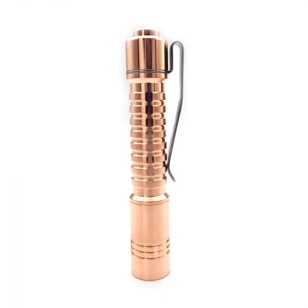 ReyLight Pineapple Mini Nichia 519a 4000k Copper or Brass LED Flashlight