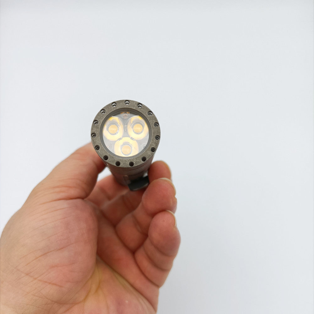 ReyLight Dawn Triple V2 Titanium Custom LED Flashlight