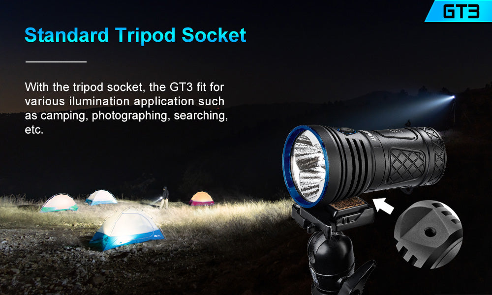 Lumintop BLF GT3 18000 Lumens Triple XHP70.2 LED Outdoor Flashlight