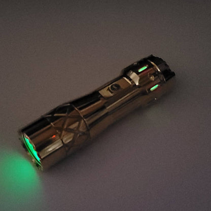 Lumintop LM10 Brass 9 x Tririums + Glow Gasket Custom LED Flashlight