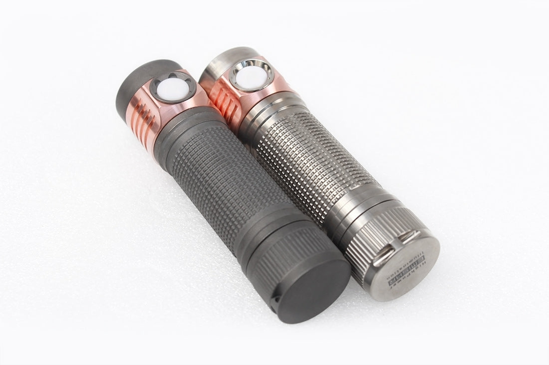 Emisar D4K Titanium Tint Ramp 1*2700 High Power Quad EDC LED Flashlight