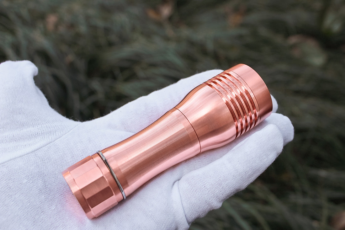 Noctigon KR1 All Copper LED Flashlight Thrower