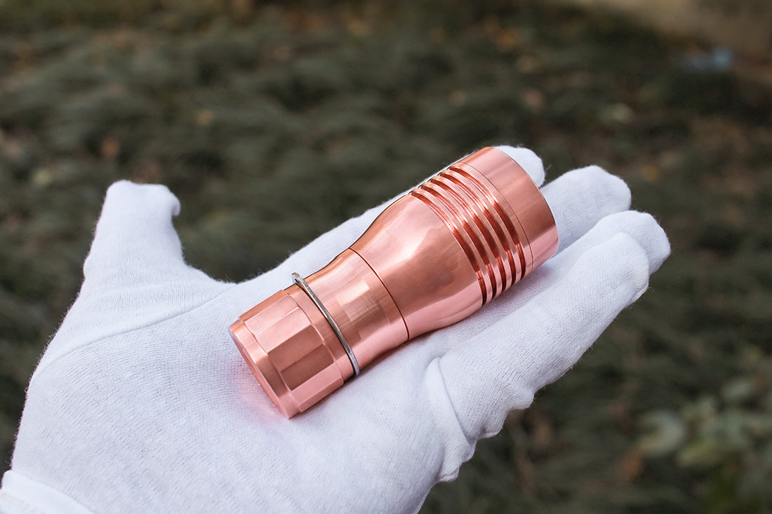 Noctigon KR1 All Copper LED Flashlight Thrower