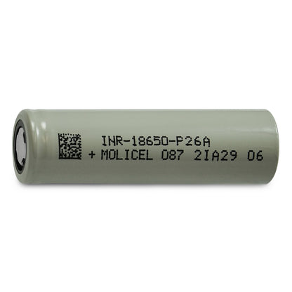 Molicel P26A 18650 2600mAh 35A Li-on Rechargeable Battery FLAT TOP