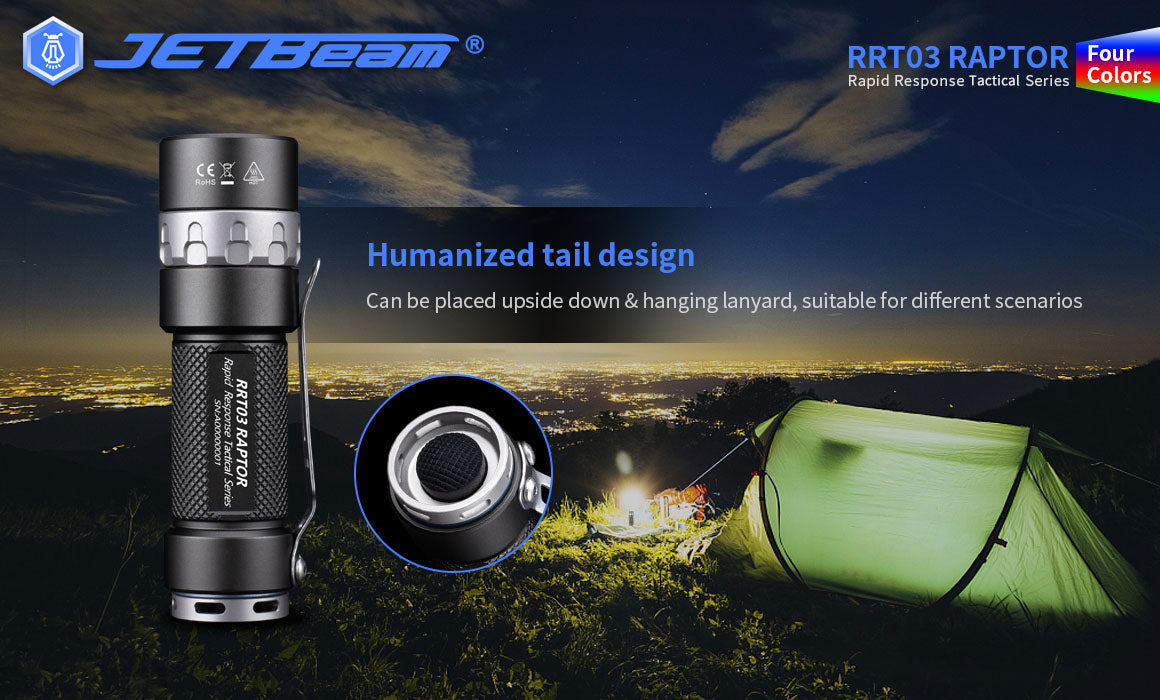 Jetbeam RRT03 Raptor Tatical LED Flashlight