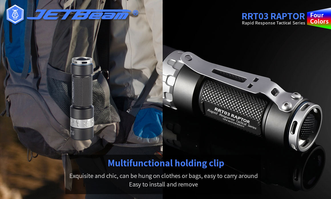 Jetbeam RRT03 Raptor Tatical LED Flashlight