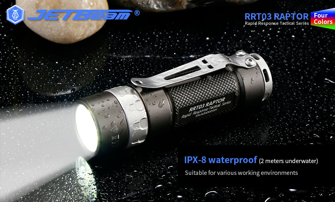 Jetbeam RRT03 Raptor Tatical LED Flashlight