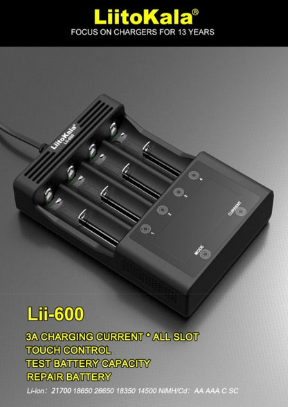Liitokala Lii-600 Lithium-Ion Smart Battery Charger