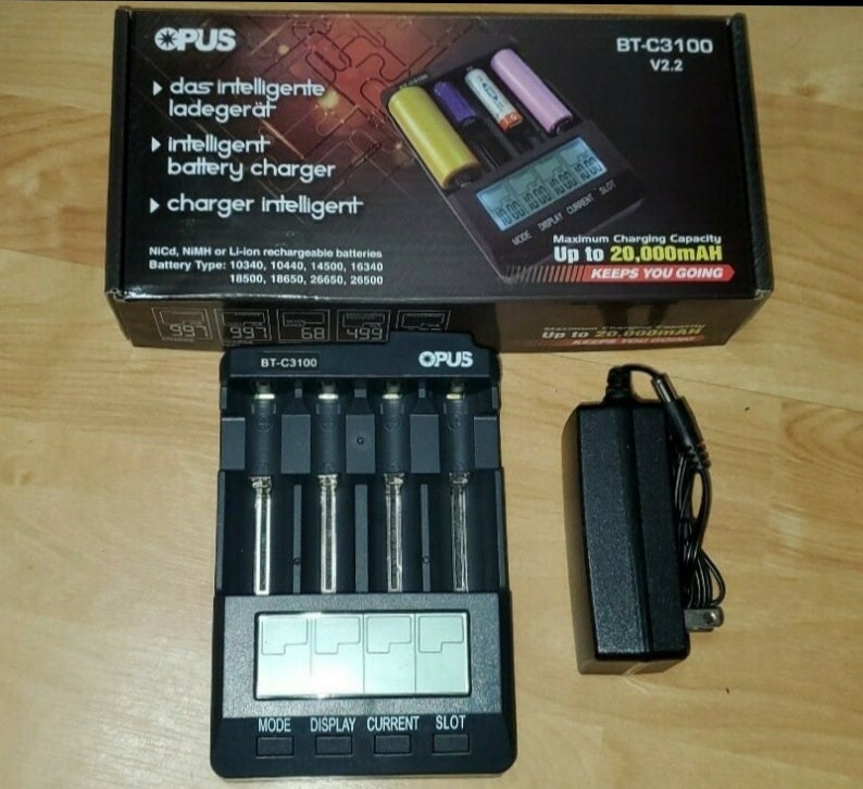 OPUS BT-C3100 V2.2 18650 21700 26650 Li-ion Battery Charger