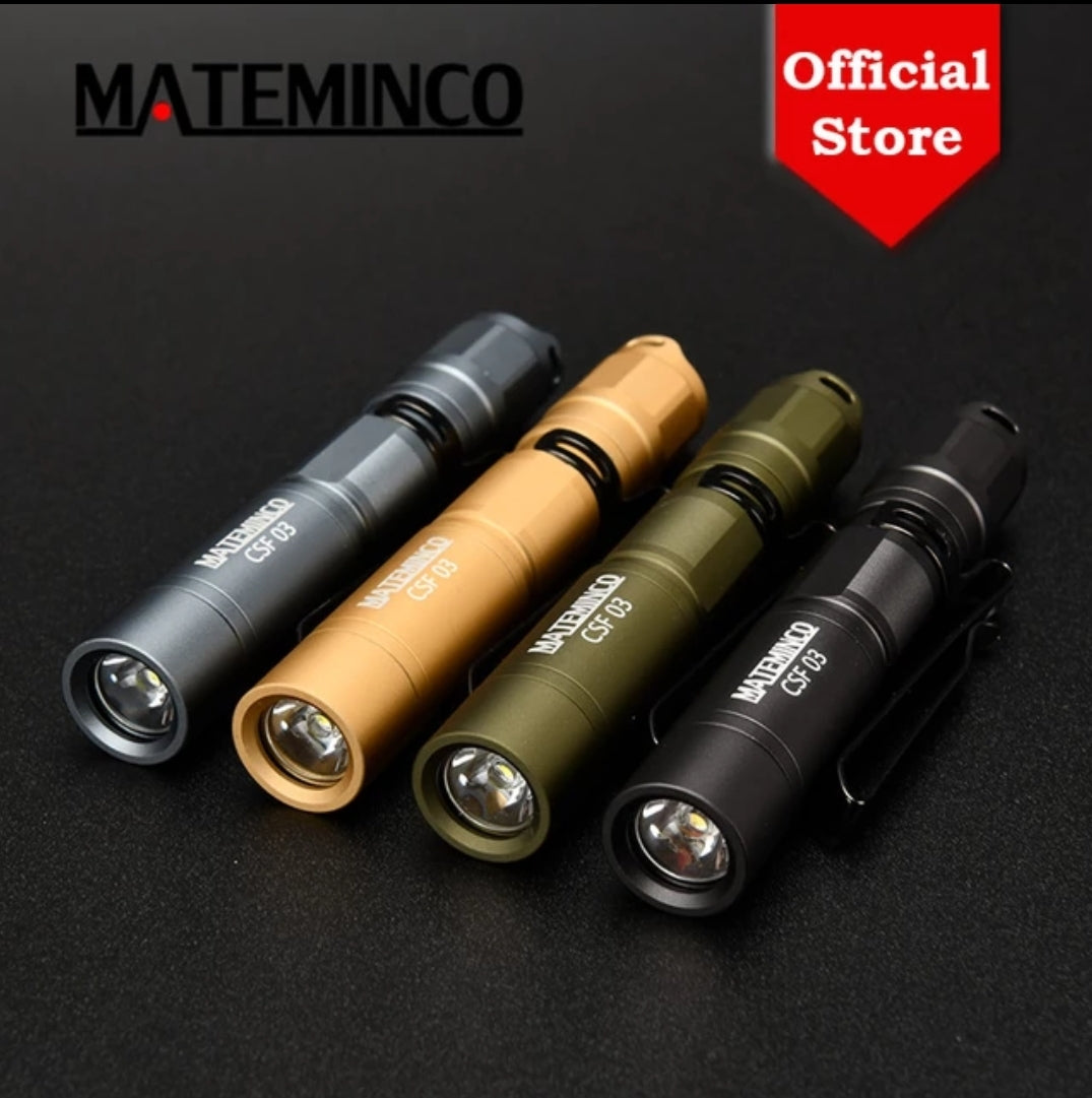 Mateminco CSF03 Mini Keychain Small Portable SST-20 378lm 10440 AAA Battery EDC Penlight Led Flashlight
