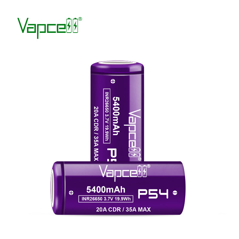 Vapcell P54 26650 5400mAh 35A Rechargeable Lithium-Ion Battery
