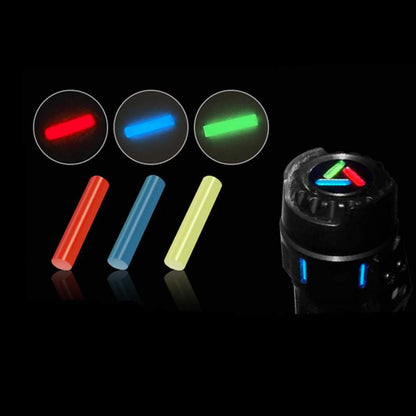 Lumintop 1.5x6mm GITD Turbo Glow Tubes 3 PC RED GREEN AND BLUE